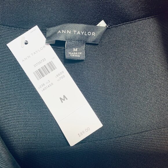 NWT Ann Taylor Black A-Line Skirt Womens Size Medium - Picture 6 of 6